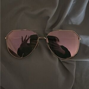 Aviator Sunglasses with Pink Lenses